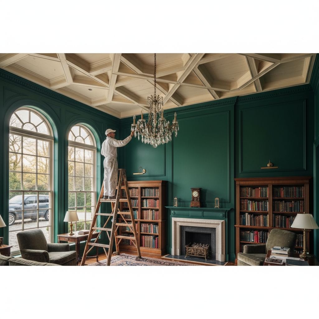 Emerald library in New Canaan